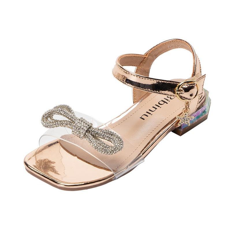Children's Fashion High-heeled Beach Shoes Big Kids Princess Shoes - melvincucci