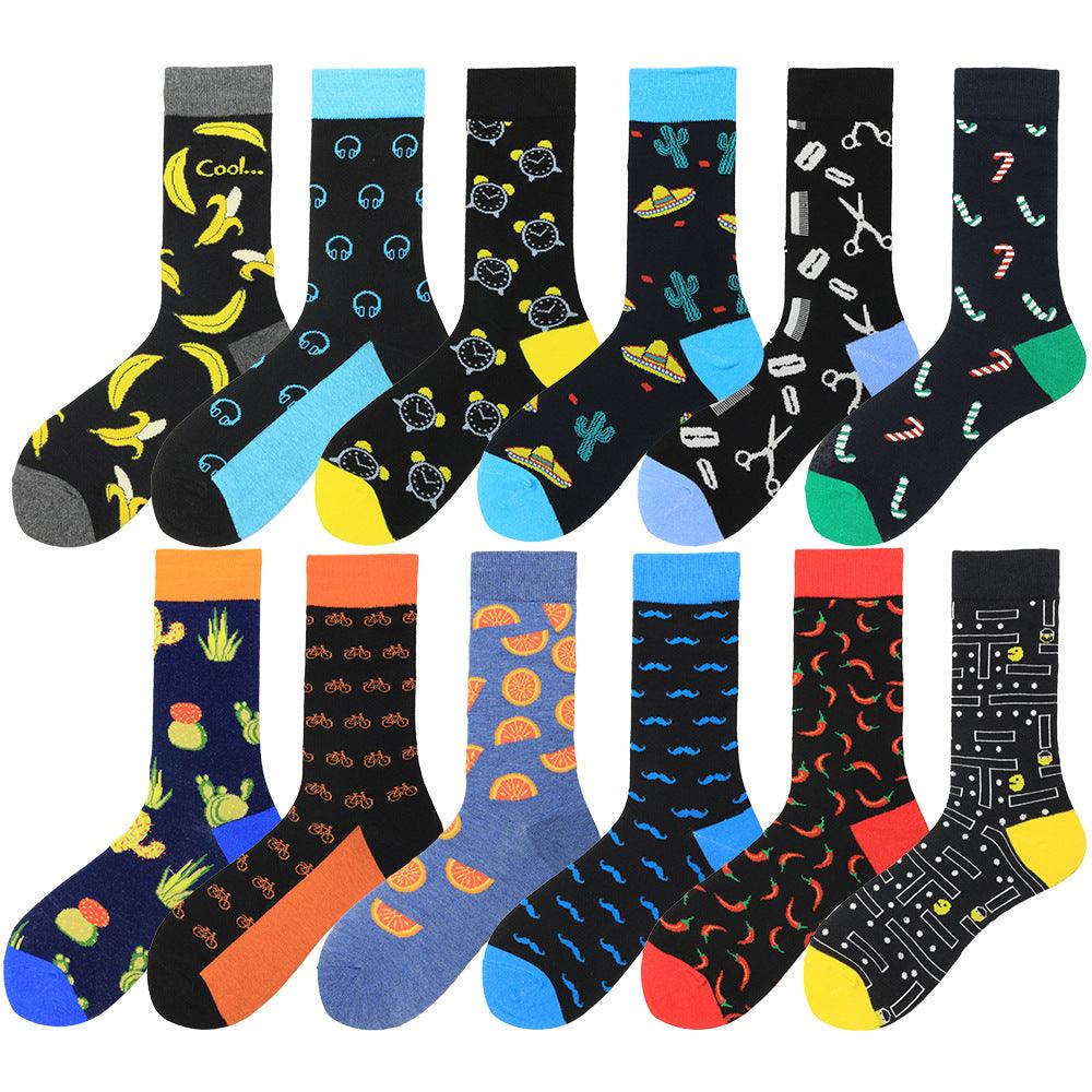Chili Orange Happy Socks Tide Socks Men - melvincucci
