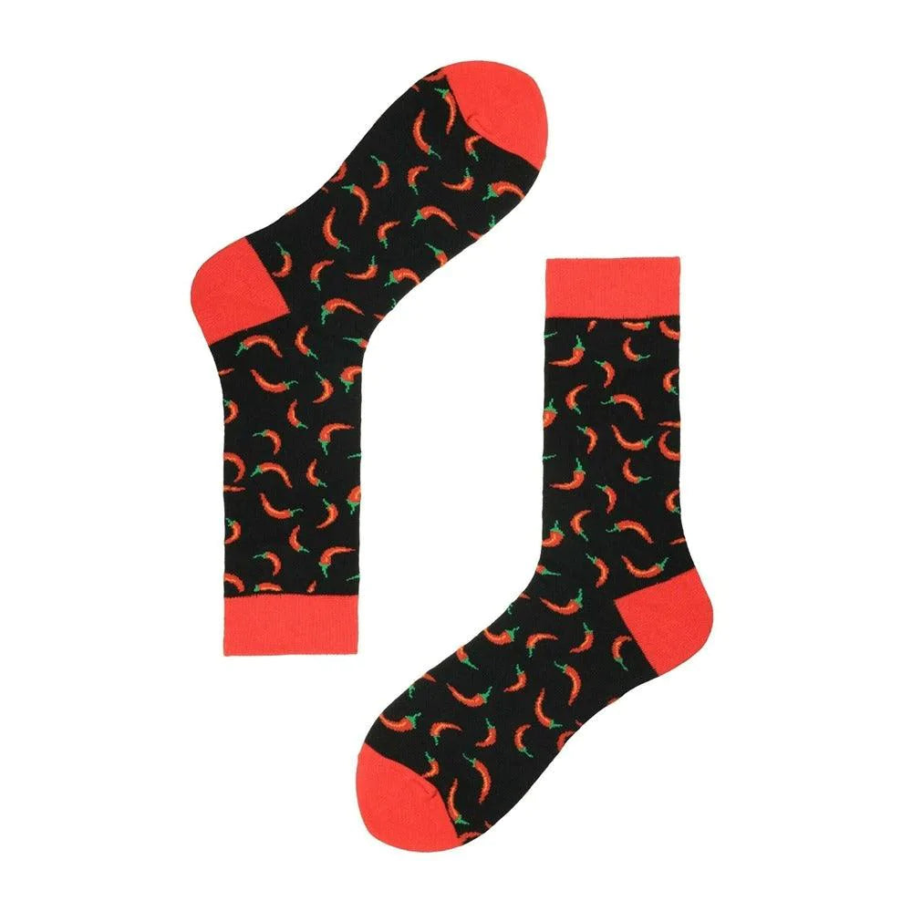 Chili Orange Happy Socks Tide Socks Men - melvincucci