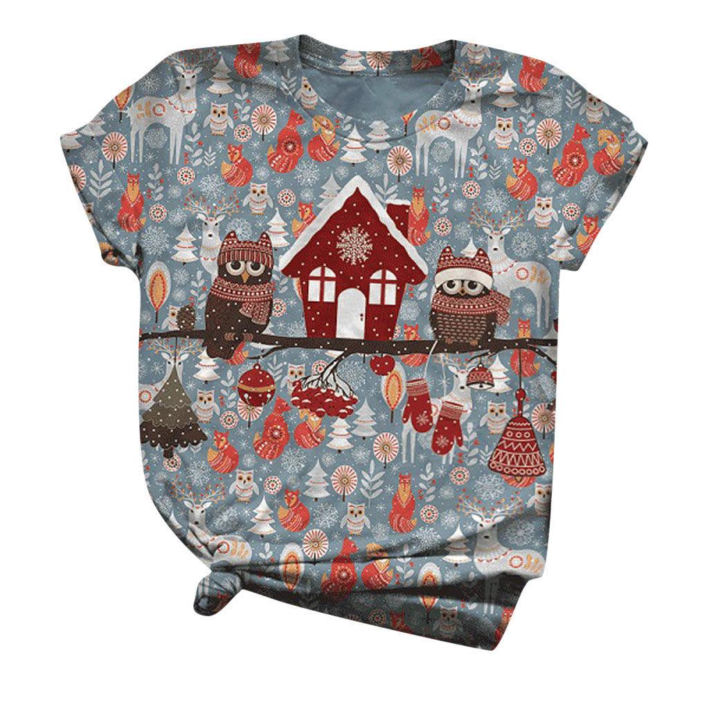 Christmas costume snowman elk t-shirt Christmas t-shirt for men and women - melvincucci
