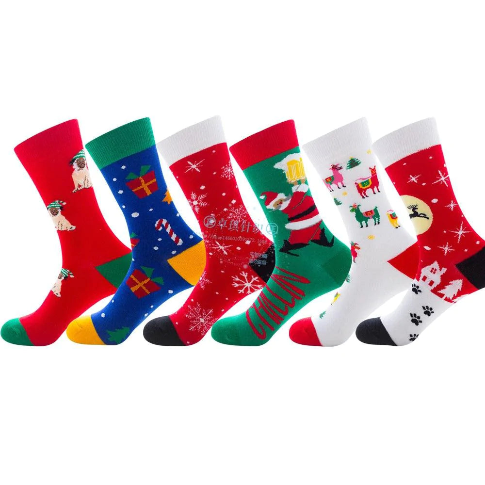 Christmas Socks Santa Claus Elk Socks Men - melvincucci