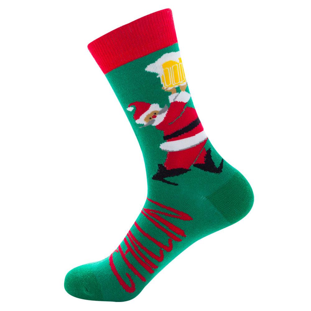 Christmas Socks Santa Claus Elk Socks Men - melvincucci