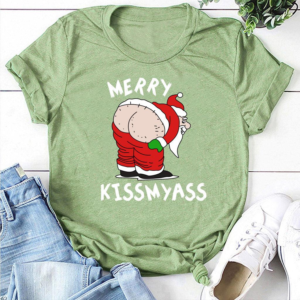 Christmas Women T-Shirt Funny Santa Unisex - melvincucci