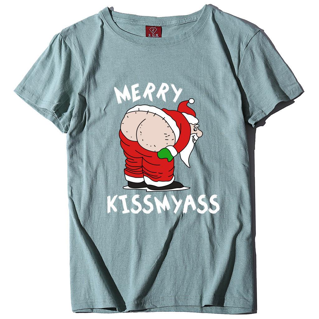 Christmas Women T-Shirt Funny Santa Unisex - melvincucci