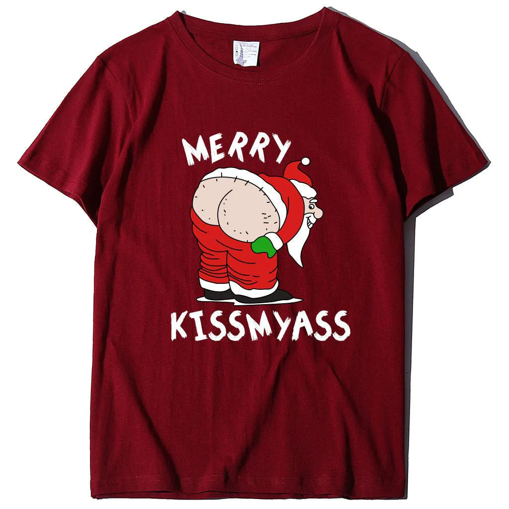 Christmas Women T-Shirt Funny Santa Unisex - melvincucci