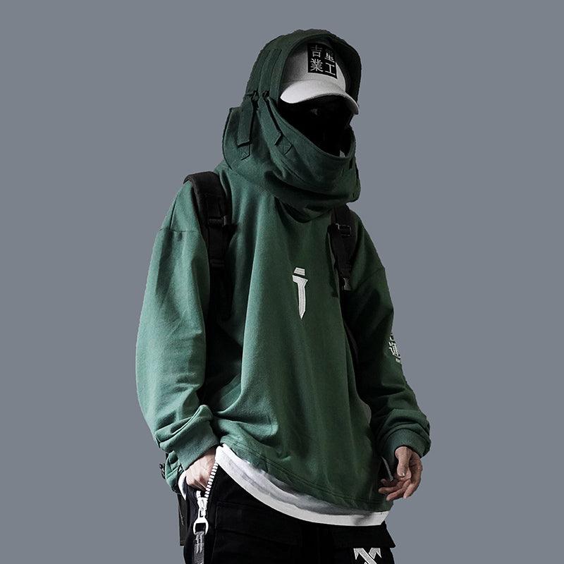 Co., Ltd. Tops Function Tooling Loose Hooded Sweatshirt - melvincucci