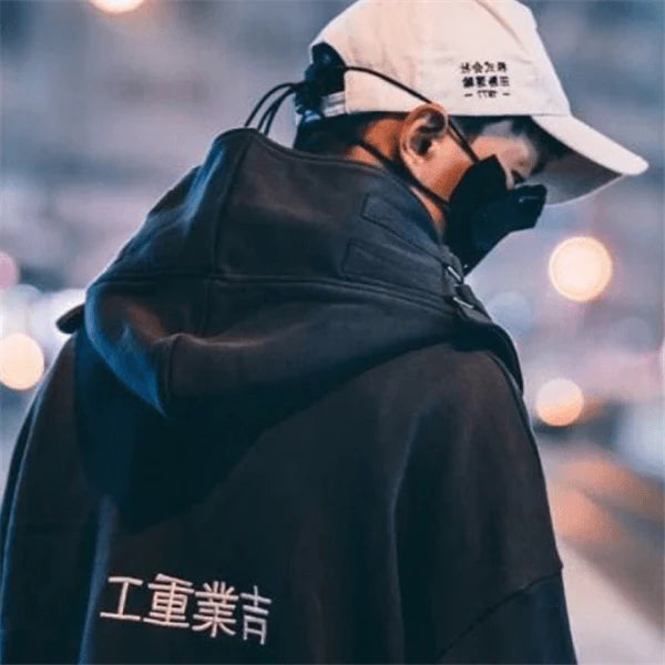 Co., Ltd. Tops Function Tooling Loose Hooded Sweatshirt - melvincucci