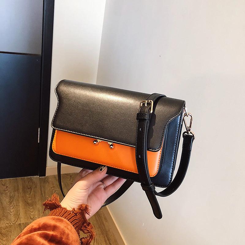 Contrast Color Leather Shoulder Bags For Women - melvincucci