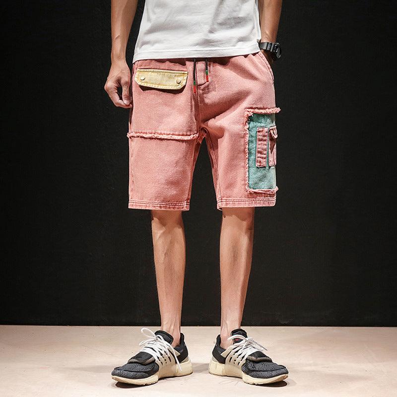 Contrast Oversized Cargo Shorts - melvincucci