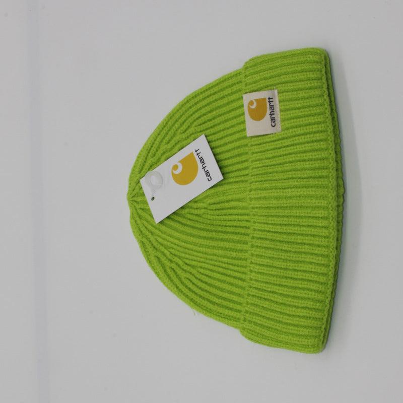 Core-spun yarn melon leather hat men and women cold hat - melvincucci