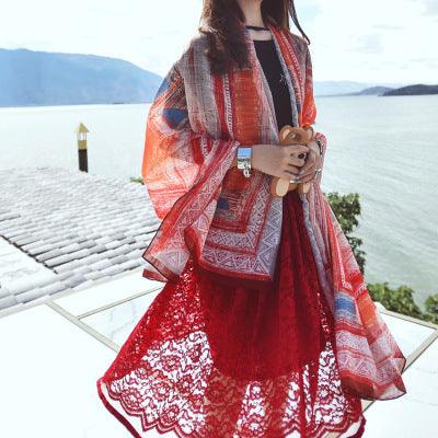 Cotton and linen scarf - melvincucci