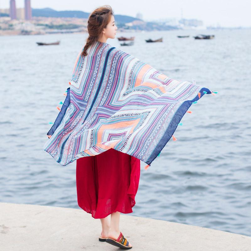 Cotton and linen scarf - melvincucci