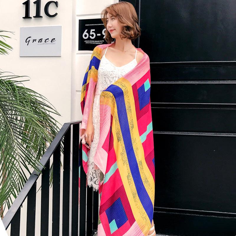 Cotton and linen scarf - melvincucci