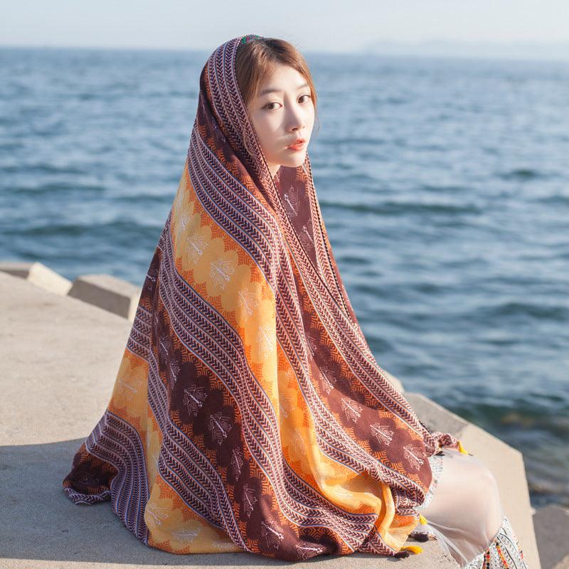 Cotton and linen scarf - melvincucci