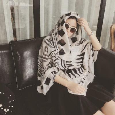 Cotton and linen scarf - melvincucci