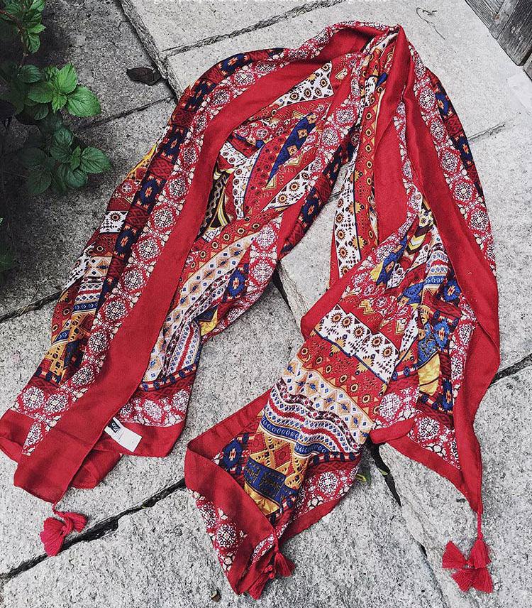 Cotton and linen scarf - melvincucci