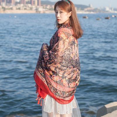Cotton and linen scarf - melvincucci