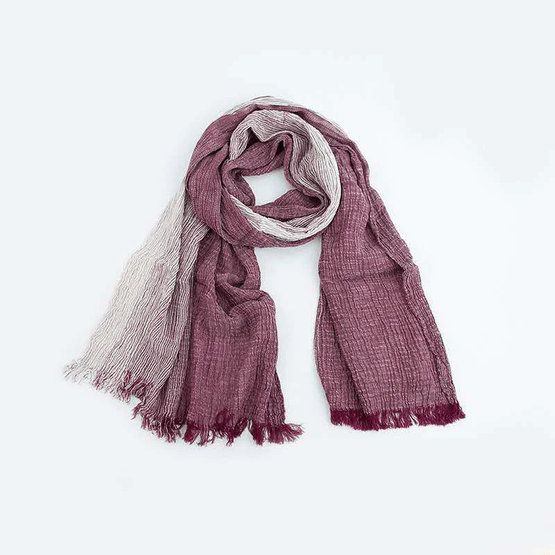 Cotton and linen stripes scarf - melvincucci