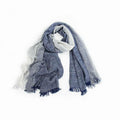 Cotton and linen stripes scarf - melvincucci