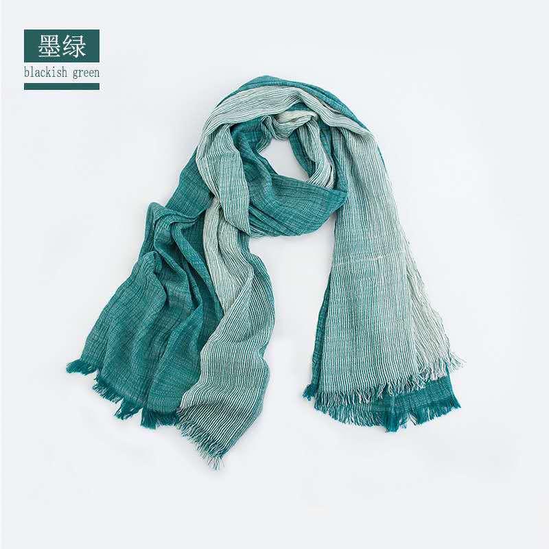 Cotton and linen stripes scarf - melvincucci