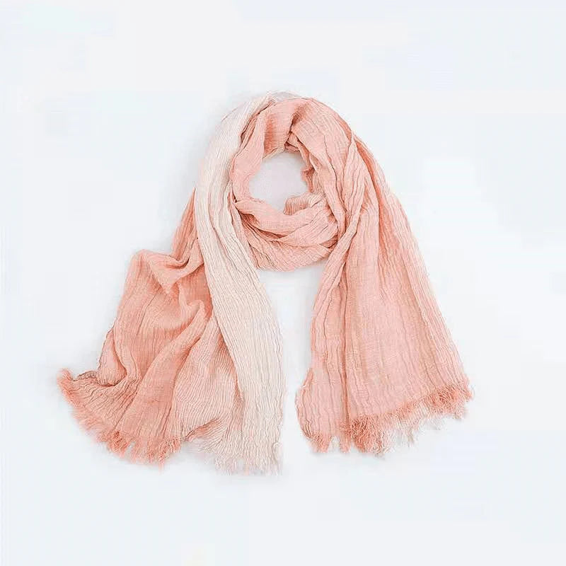Cotton and linen stripes scarf - melvincucci