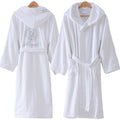 Cotton Bathrobe Thick Towel Material With Hood - melvincucci