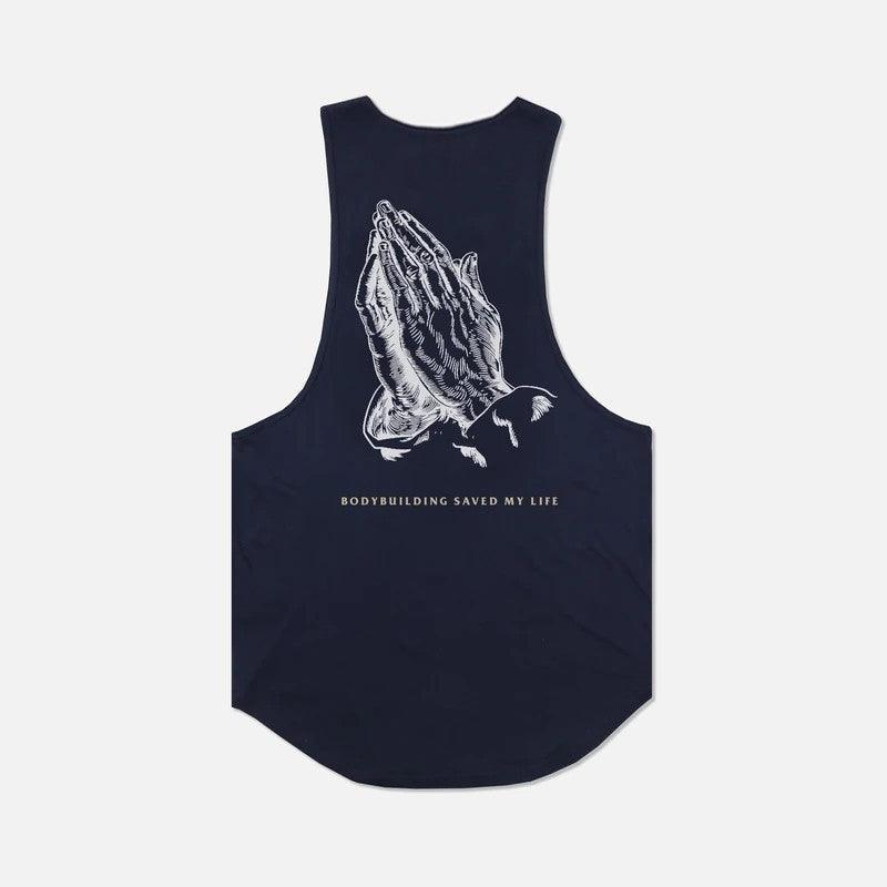 Cotton fitness vest sleeveless T-shirt men - melvincucci