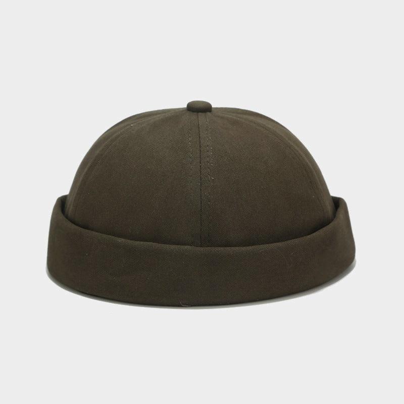 Cotton Retro Solid Color Light Board Landlord Hat Men - melvincucci
