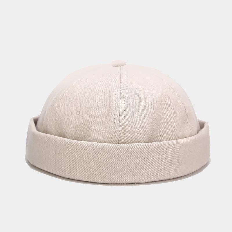 Cotton Retro Solid Color Light Board Landlord Hat Men - melvincucci