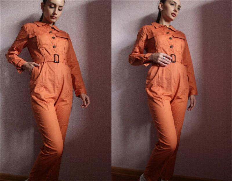 Cotton work overalls slim fit - melvincucci