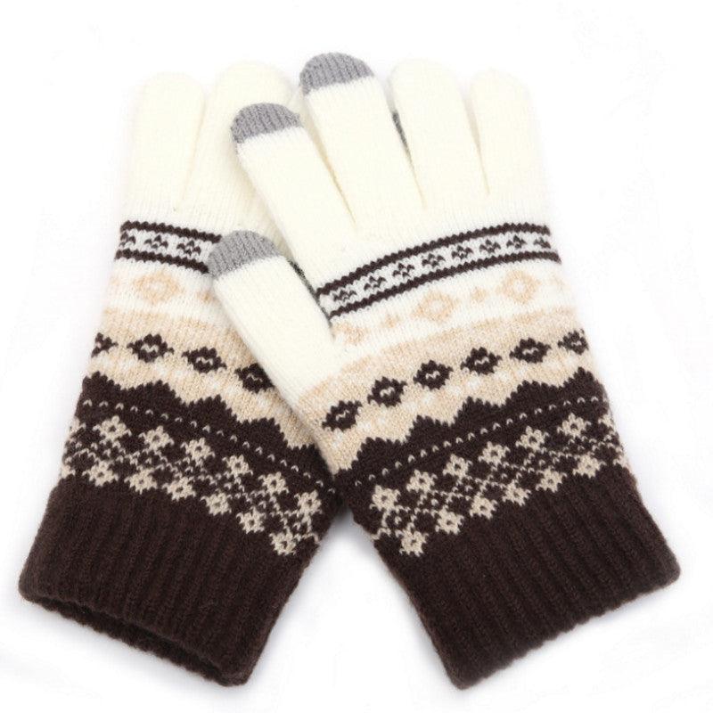 Couple knitted gloves touch screen gloves - melvincucci