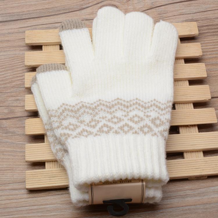 Couple knitted gloves touch screen gloves - melvincucci