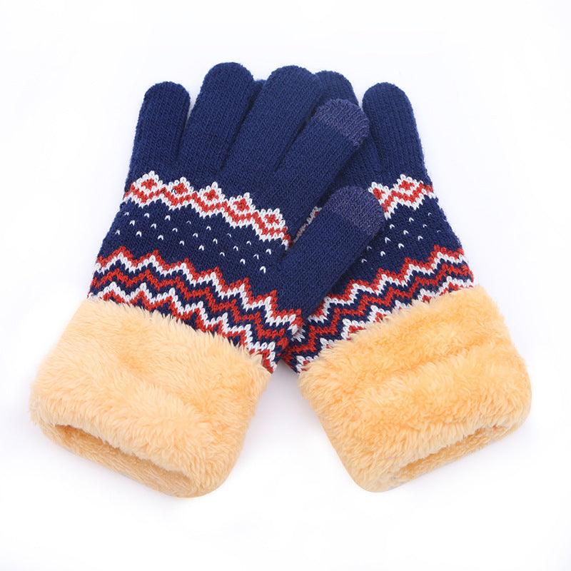 Couple knitted gloves touch screen gloves - melvincucci