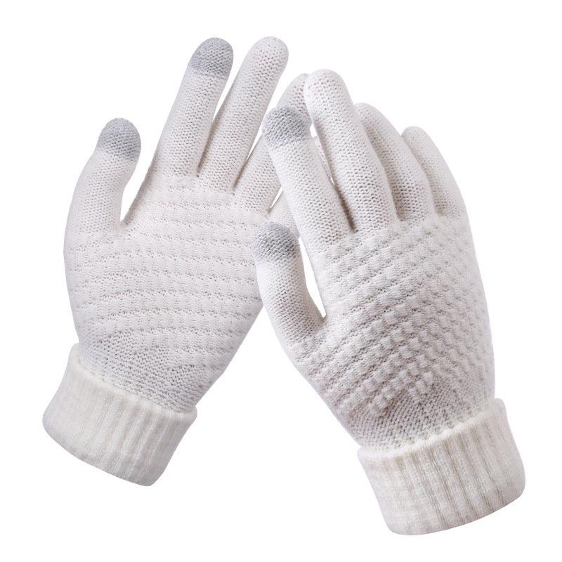 Couple knitted gloves touch screen gloves - melvincucci