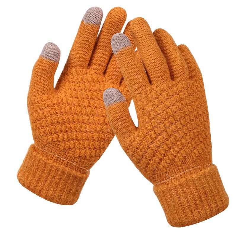 Couple knitted gloves touch screen gloves - melvincucci