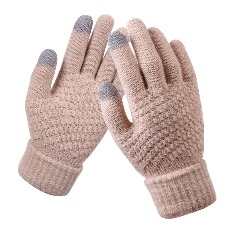 Couple knitted gloves touch screen gloves - melvincucci
