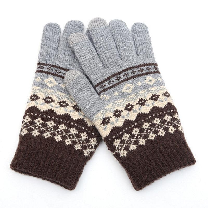 Couple knitted gloves touch screen gloves - melvincucci