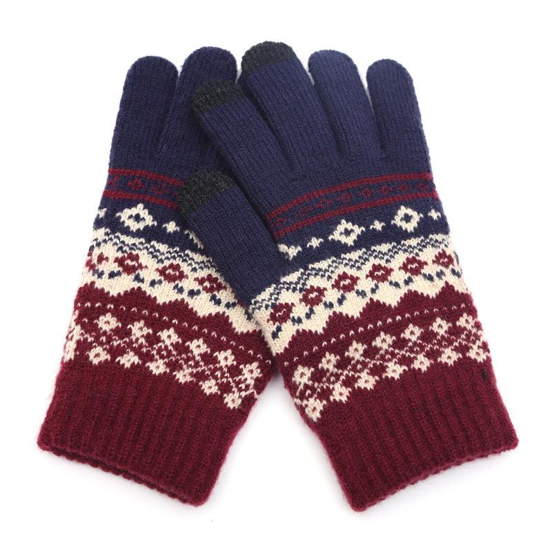 Couple knitted gloves touch screen gloves - melvincucci