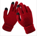 Couple knitted gloves touch screen gloves - melvincucci
