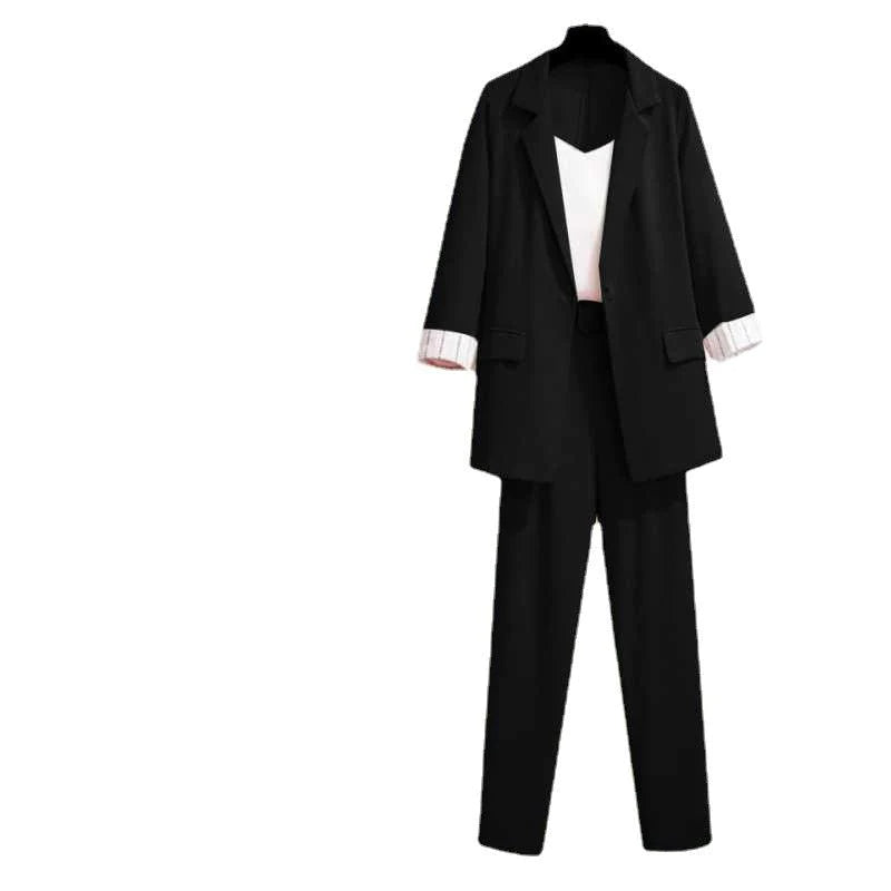 Covering Fleshy Temperament Loose And Thin Suit Thin Coat Suit Women - melvincucci