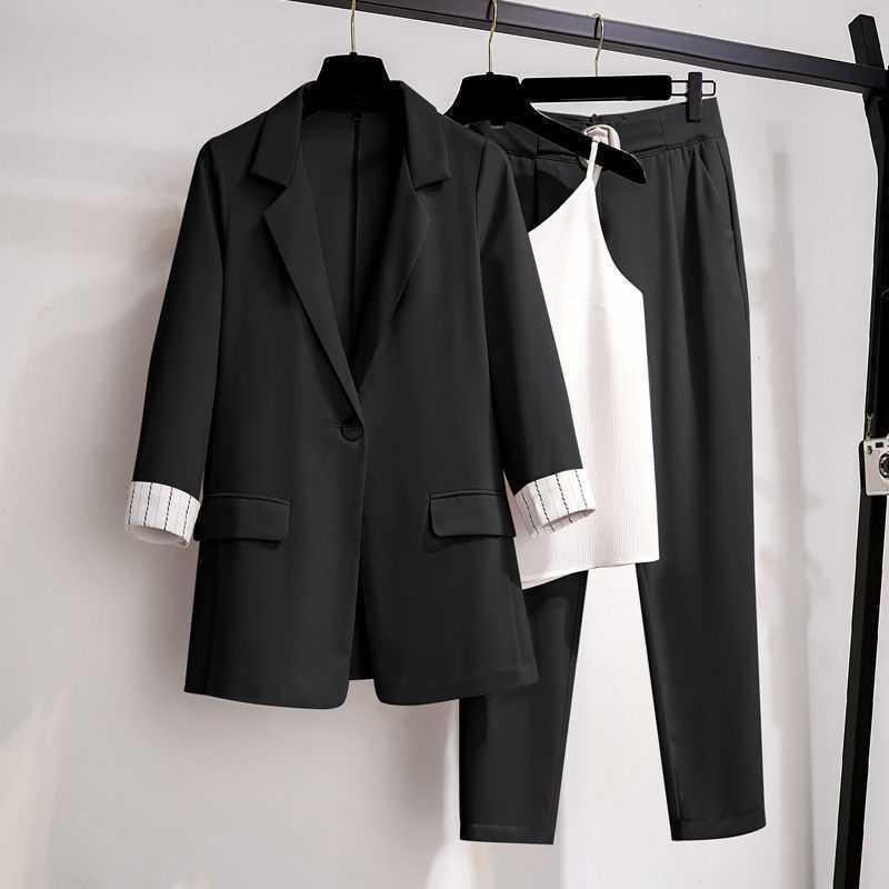 Covering Fleshy Temperament Loose And Thin Suit Thin Coat Suit Women - melvincucci