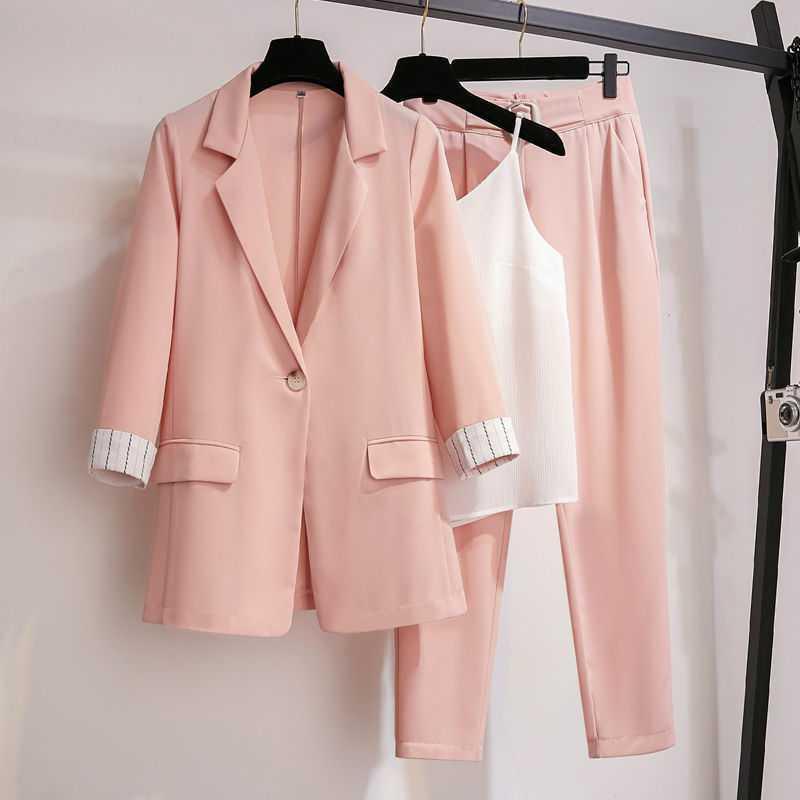 Covering Fleshy Temperament Loose And Thin Suit Thin Coat Suit Women - melvincucci