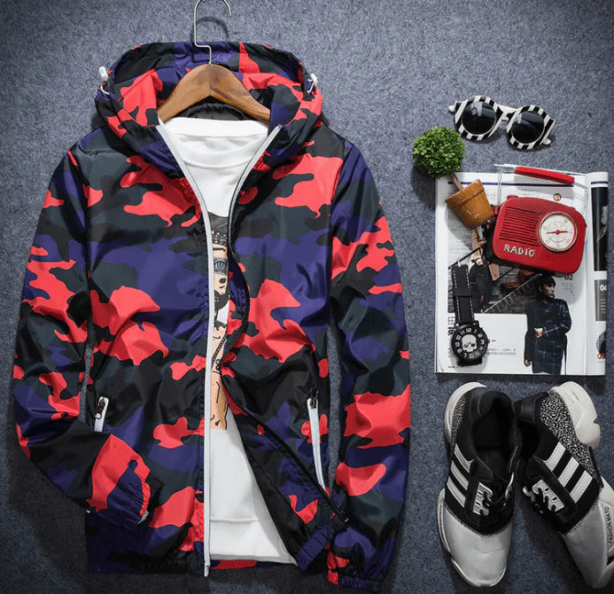 Covrlge Men Jacket Fashion 2021 Spring Men Brand Camouflage Jackets Casual Mens Coat Men's Hooded Luminous Zipper Coats MWJ011 - melvincucci