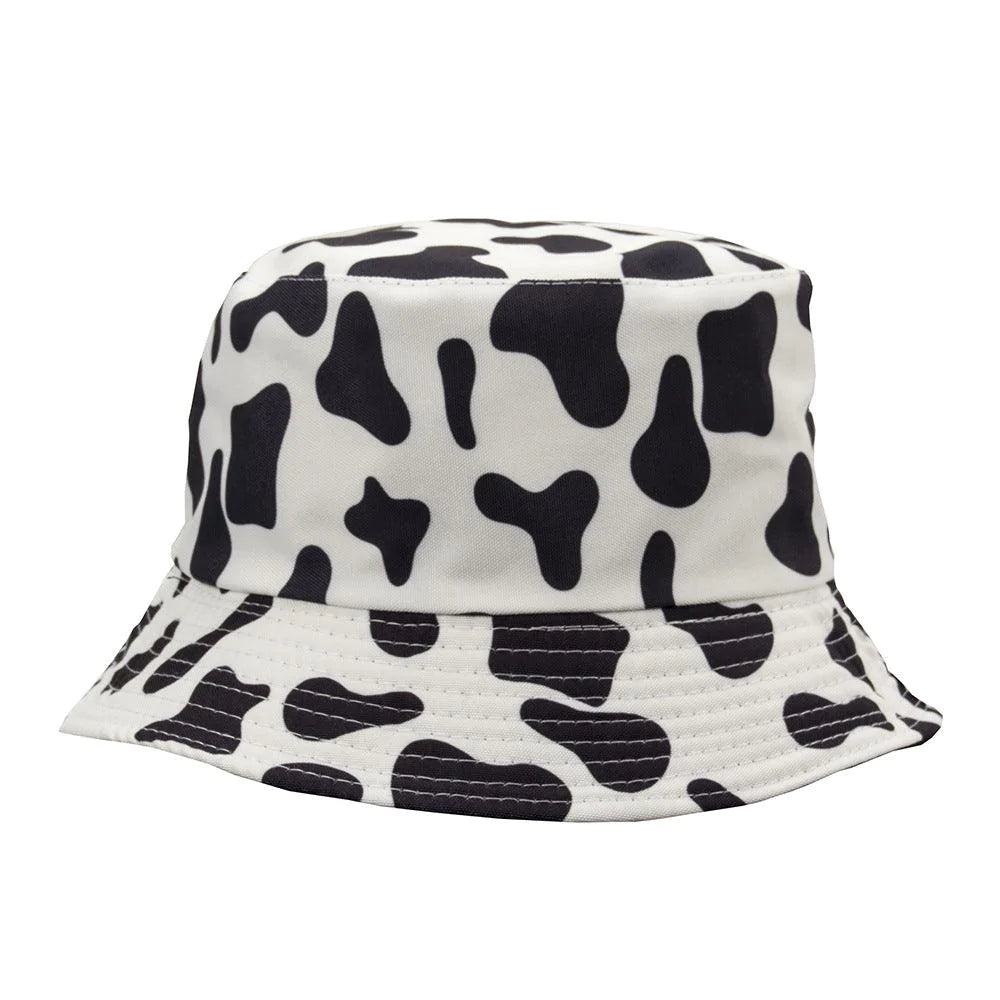 Cow Fisherman Hat Double-sided Men And Women - melvincucci
