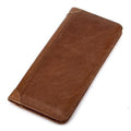 Cowhide Wallet Retro Waxed Cowhide Leather Wallet Coin Multi-card Wallet - melvincucci