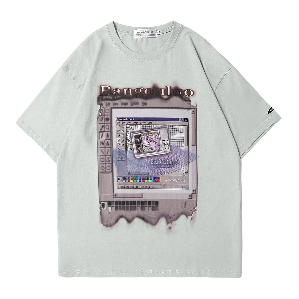 Creative Printed Short-sleeved T-shirt Men - melvincucci