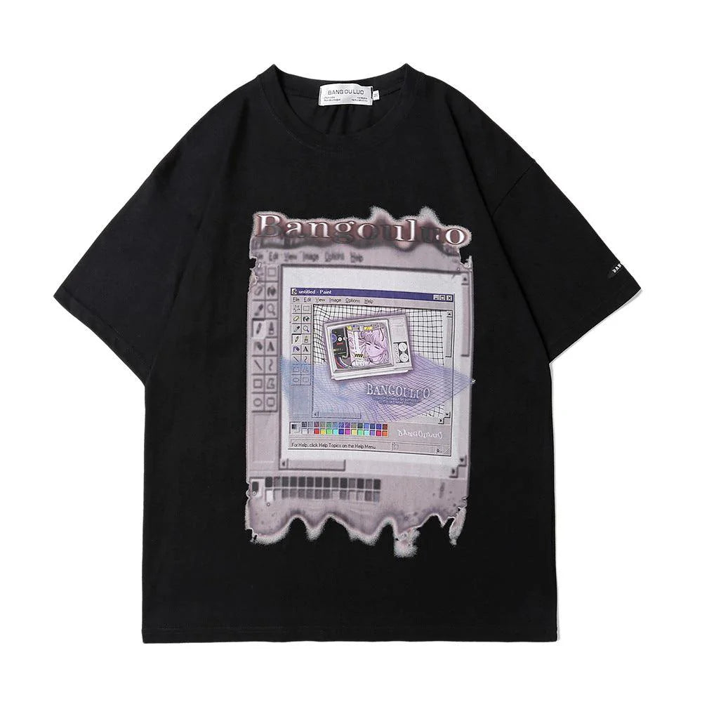 Creative Printed Short-sleeved T-shirt Men - melvincucci