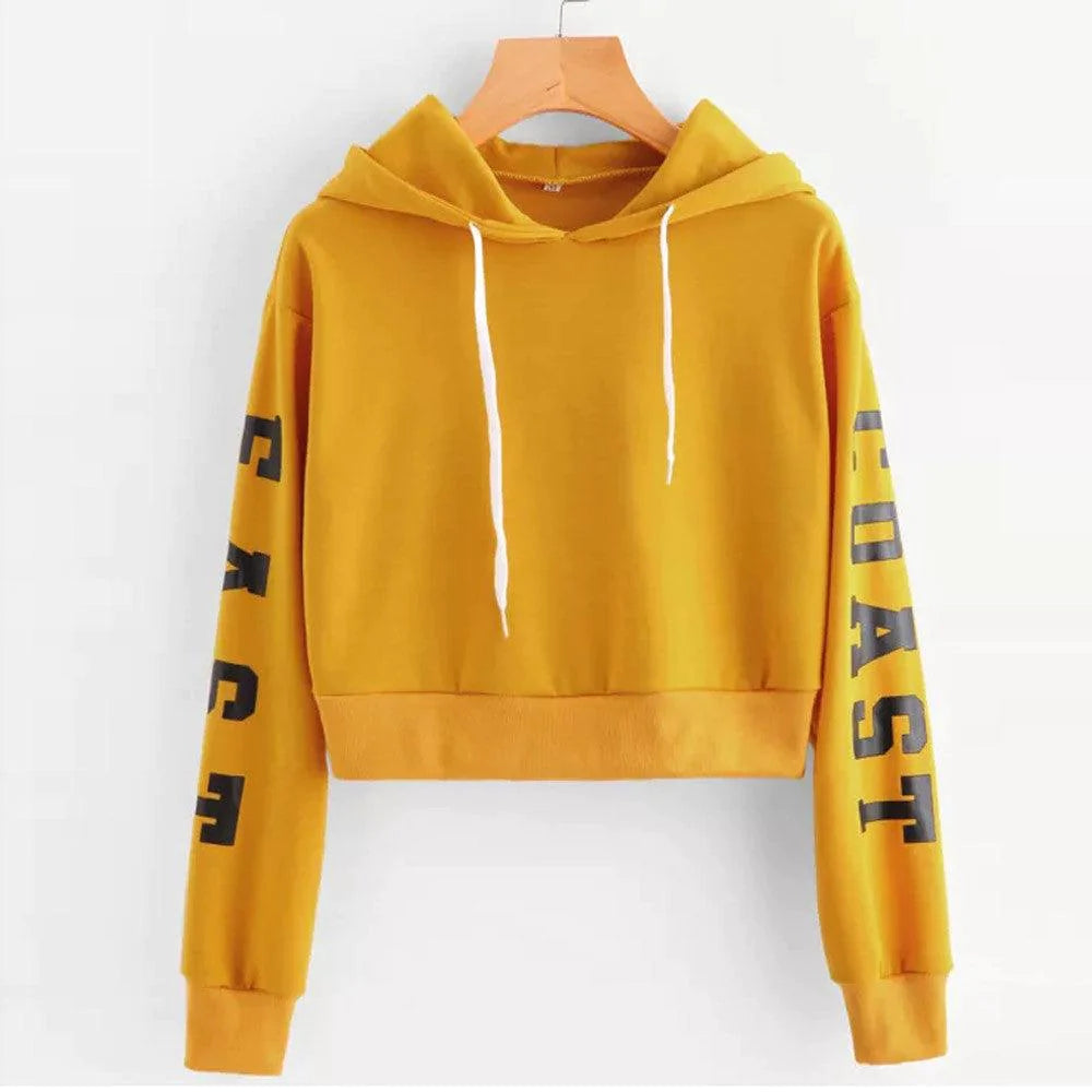 Crop pullover top sweatshirt women - melvincucci