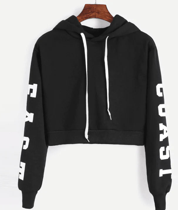 Crop pullover top sweatshirt women - melvincucci
