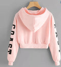 Crop pullover top sweatshirt women - melvincucci